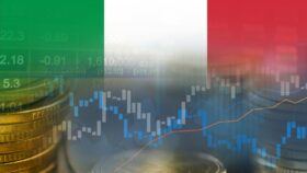 Grafico delle previsioni di crescita del Pil italiano