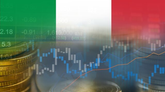 Grafico delle previsioni di crescita del Pil italiano