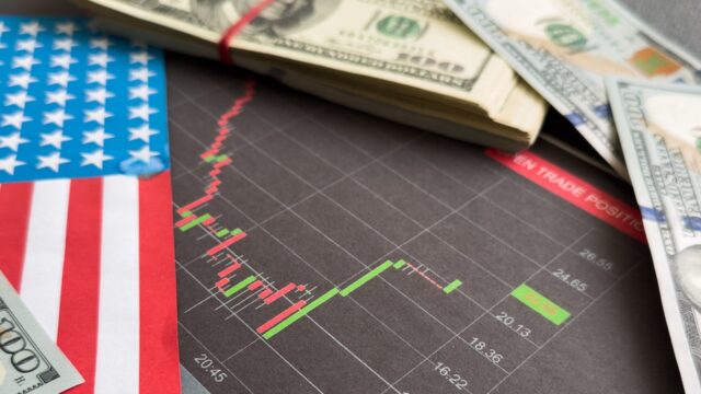 Grafico sul deficit commerciale USA