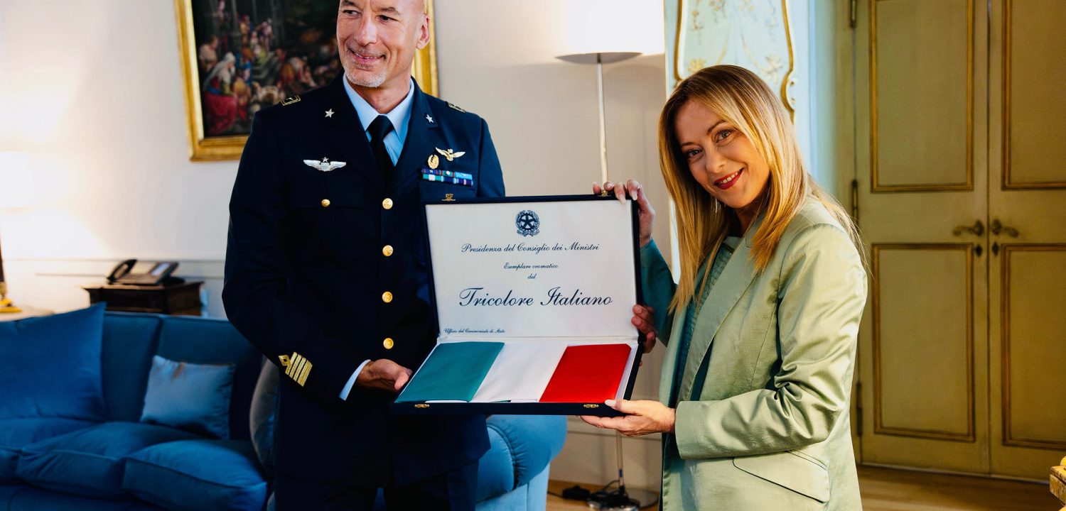 Giorgia Meloni incontra Luca Parmitano