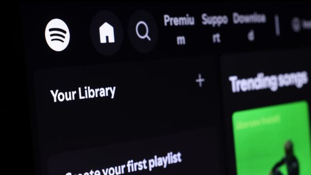 Screenshot dell'assistente conversazionale di Spotify
