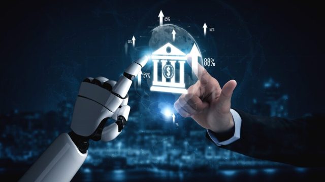 Rappresentazione grafica dell'intelligenza artificiale nei pagamenti