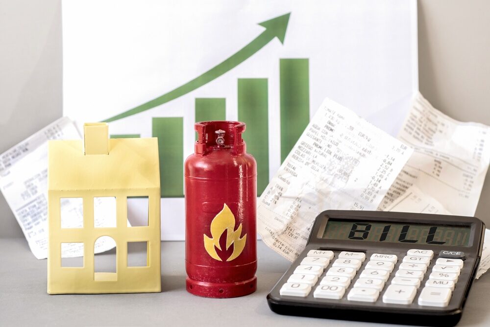 Grafico dei consumi di gas in Italia