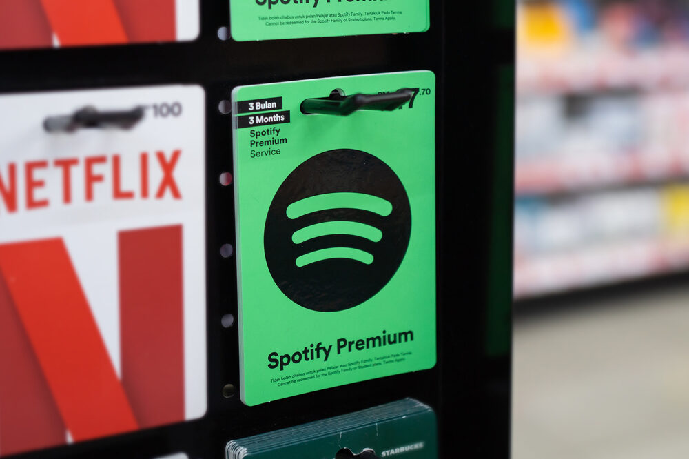 Logo di Spotify con grafico di crescita