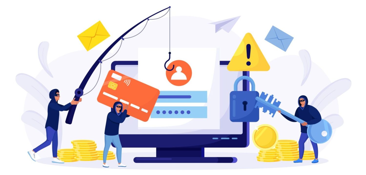 Immagine rappresentativa del phishing e delle truffe online