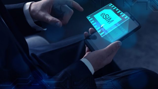 Immagine di un dispositivo con eSIM
