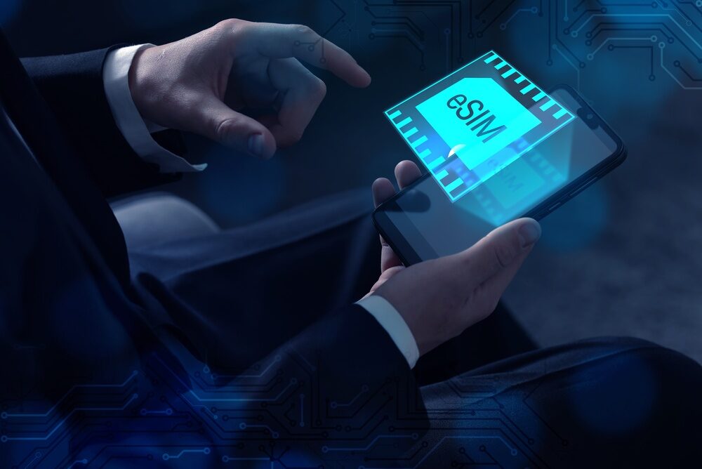 Immagine di un dispositivo con eSIM